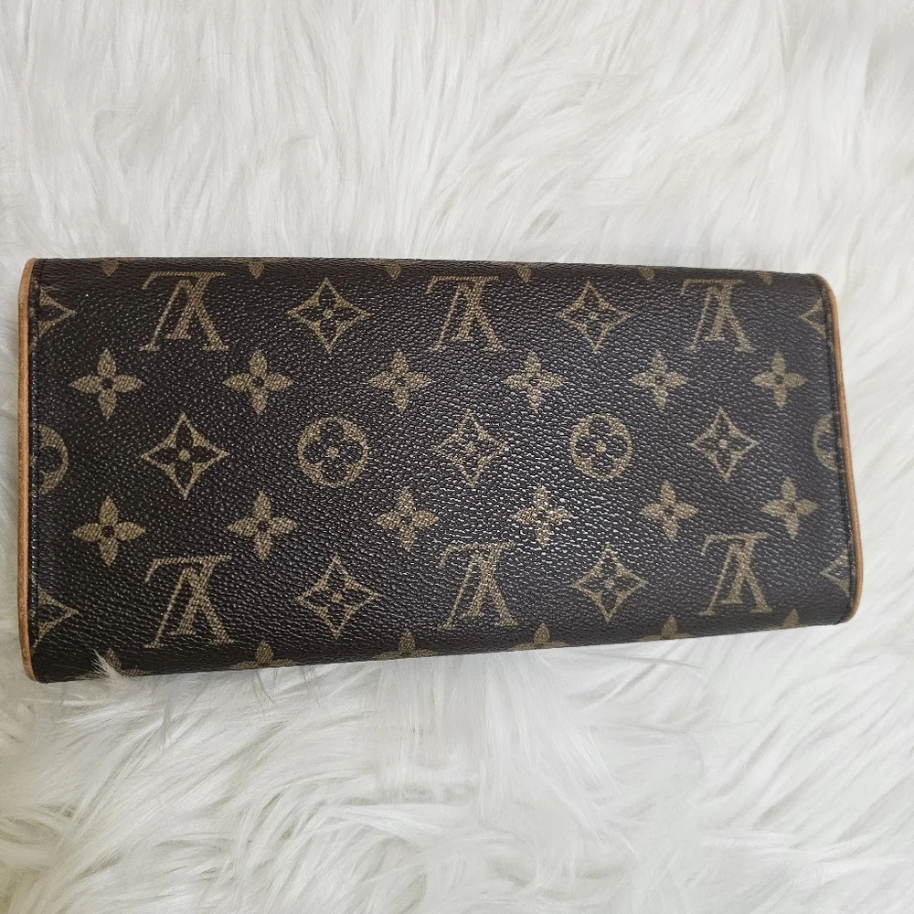 Louis Vuitton LV Shoulder Bag Pochette Twin GM Brown Monogram - Picture 4 of 17